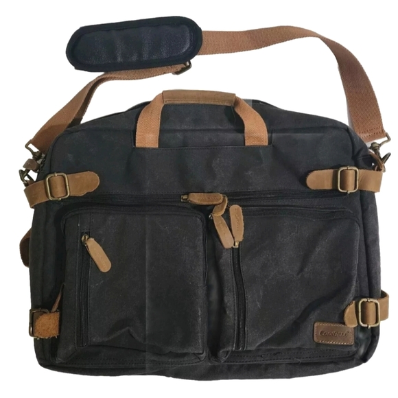 Large Coolbell Convertible Backpack Messenger Shoulder Bag Laptop Case Travel - Picture 1 of 10